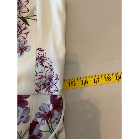 Dressbarn Purple Floral Sleeveless Dress Size 12 - Picture 8 of 9